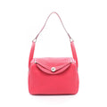 Hermes Shoulder Bag Lindy 30 Rose Leather