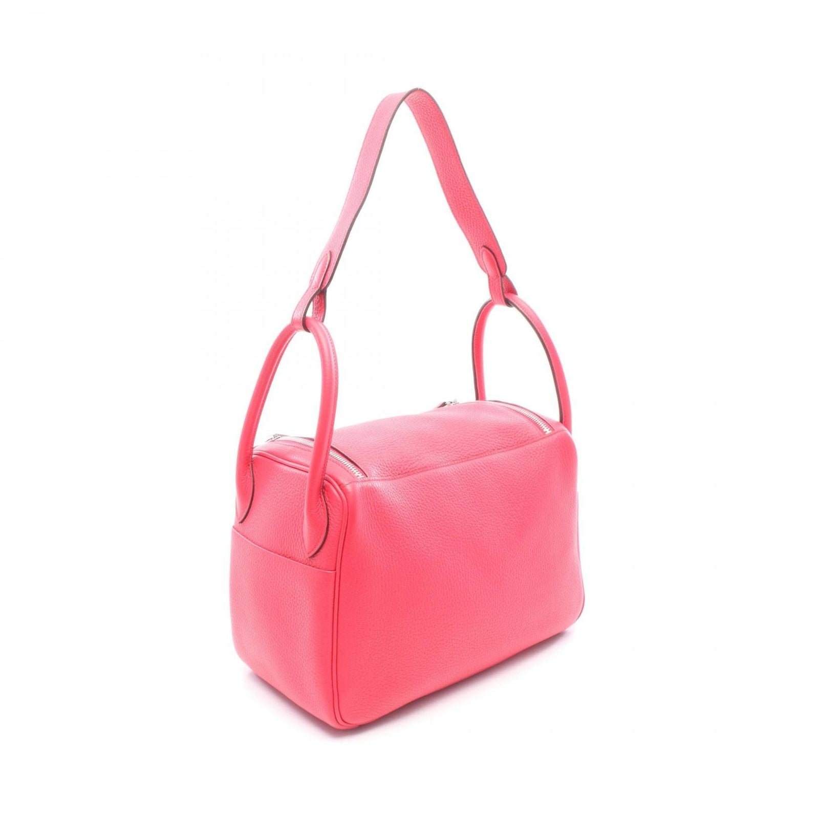 Hermes Shoulder Bag Lindy 30 Rose Leather — view 2