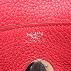 Hermes Shoulder Bag Lindy 30 Rose Leather — view 4