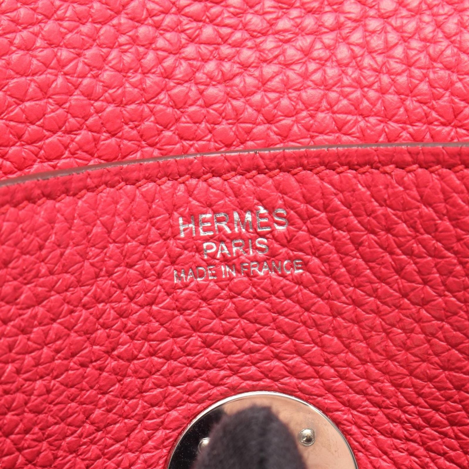 Hermes Shoulder Bag Lindy 30 Rose Leather — view 4