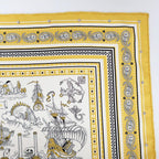 Hermes Heaven Carre 70 Cloete Sailor Tattoo Bandana Scarf Silk Yellow White — view 3