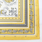 Hermes Heaven Carre 70 Cloete Sailor Tattoo Bandana Scarf Silk Yellow White — view 6