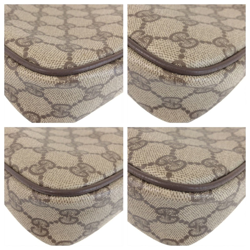 Gucci Vintage Beige Brown GG Shoulder Bag — view 3