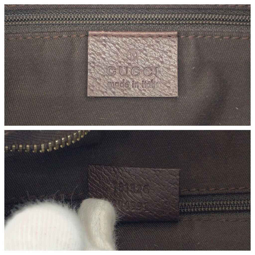Gucci Abbey Brown Gold Shoulder Bag — view 3