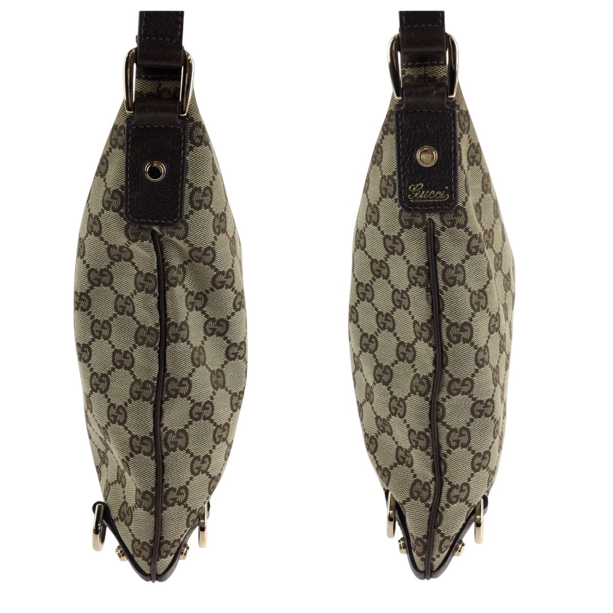 Gucci Abbey Brown Gold Shoulder Bag — view 8