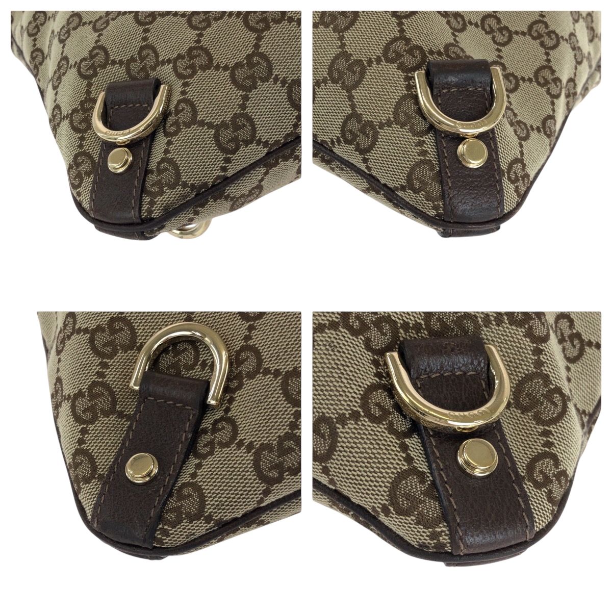 Gucci Abbey Brown Gold Shoulder Bag — view 4