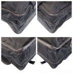 Prada Tessuto Black Silver Nylon Shoulder Bag — view 4