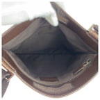 Gucci Beige Brown Silver GG Canvas Leather Shoulder Bag Pochette — view 7