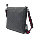 Gucci Messenger Shoulder Bag Black Gray Sherry Line — view 2
