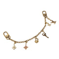 Louis Vuitton Bag Charm LV Heart Padlock Pearl Metal Gold