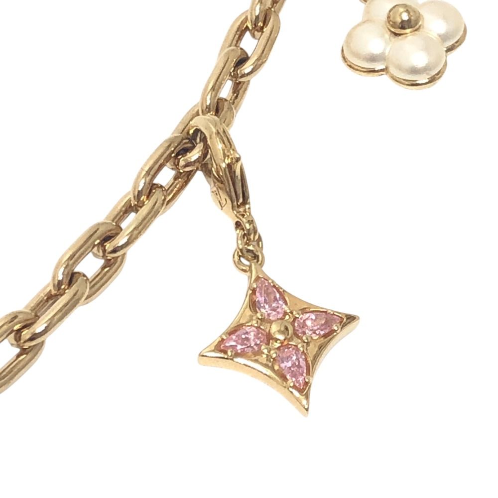 Louis Vuitton Bag Charm LV Heart Padlock Pearl Metal Gold — view 7