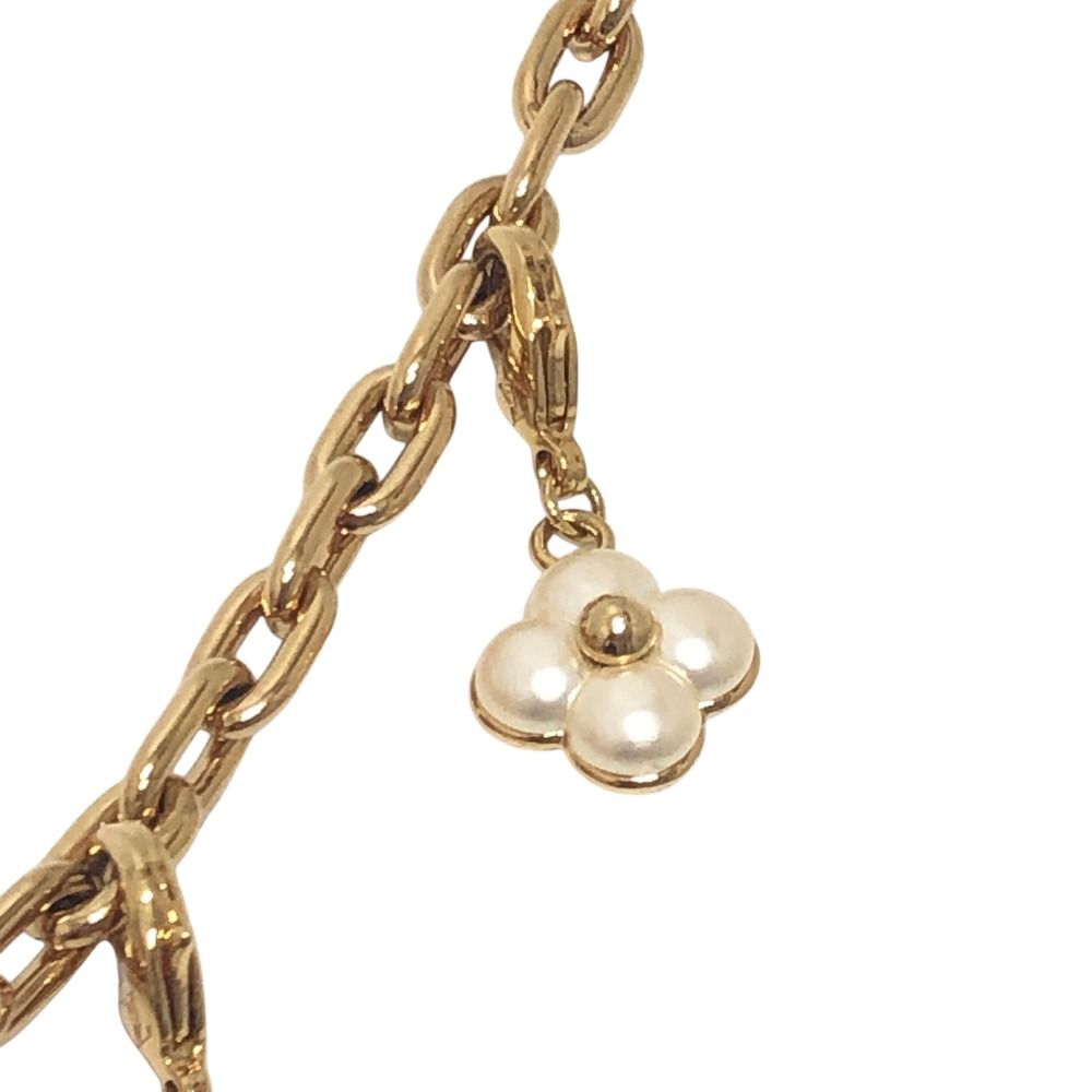 Louis Vuitton Bag Charm LV Heart Padlock Pearl Metal Gold — view 6