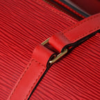 Louis Vuitton Soufflot Handbag Epi Leather Red Gold — view 6