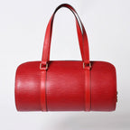 Louis Vuitton Soufflot Handbag Epi Leather Red Gold — view 2