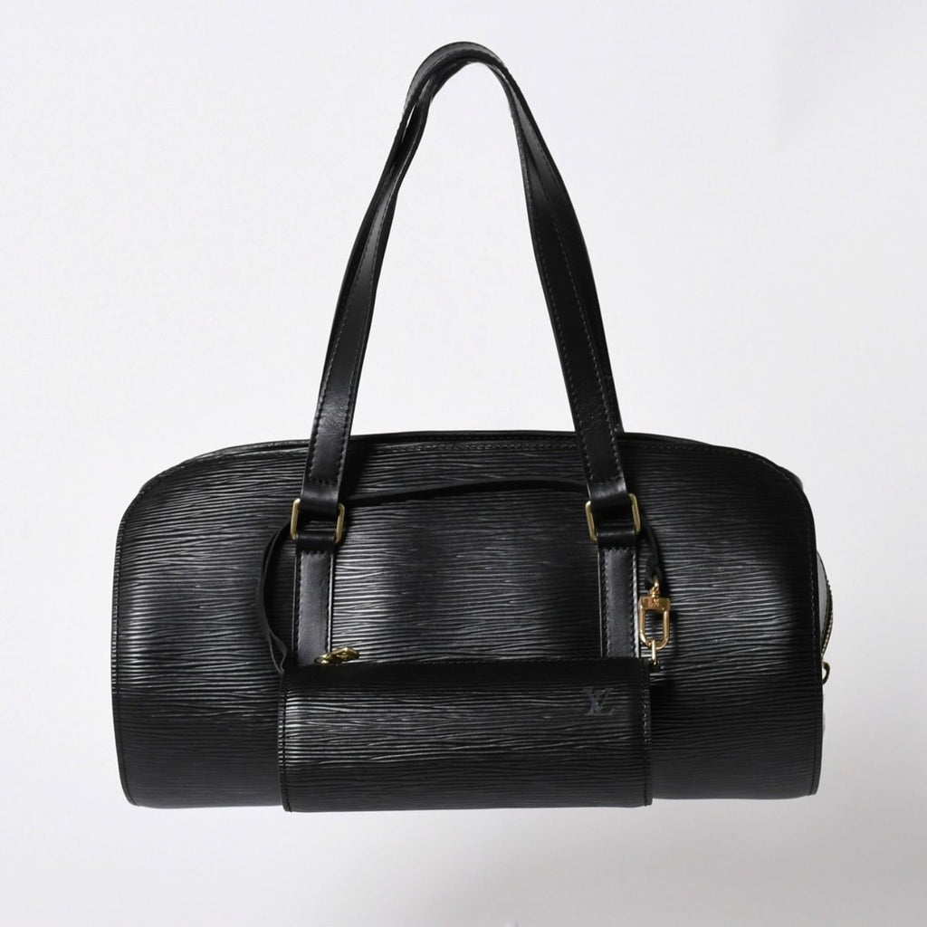 Louis Vuitton Epi Soufflot Shoulder Bag Black