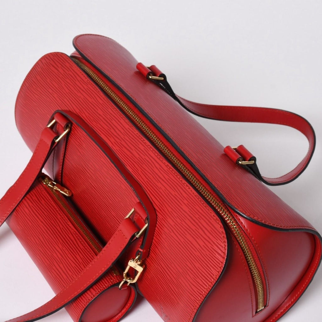 Louis Vuitton Tote Bag Epi Soufflot Red Gold — view 7