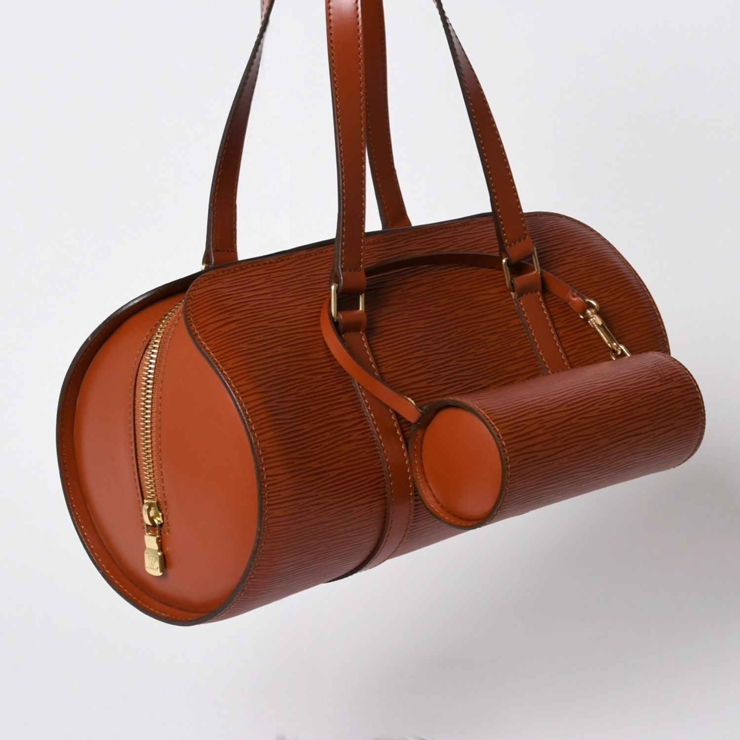 Louis Vuitton Epi Soufflot Shoulder Bag Kenya Brown — view 3
