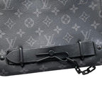 Louis Vuitton Shoulder Bag Steamer Messenger Monogram Eclipse Black — view 8
