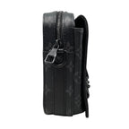 Louis Vuitton Shoulder Bag Steamer Messenger Monogram Eclipse Black — view 4