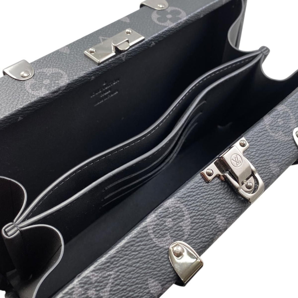 Louis Vuitton Clutch Wallet Trunk Monogram Eclipse Black Gray — view 8