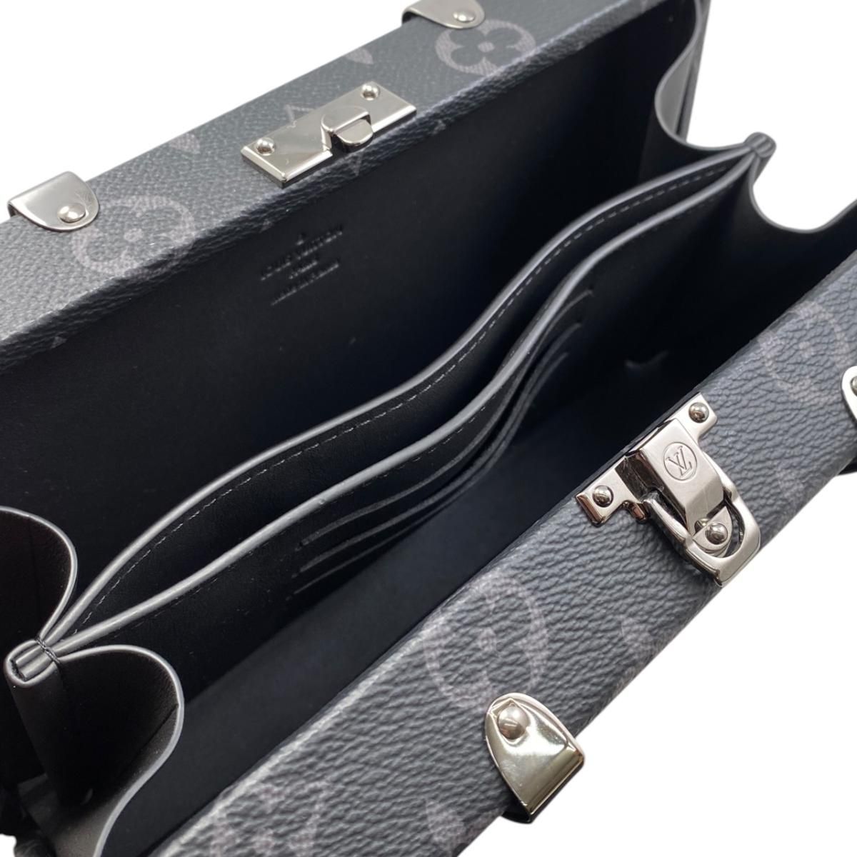Louis Vuitton Clutch Wallet Trunk Monogram Eclipse Black Gray — view 8