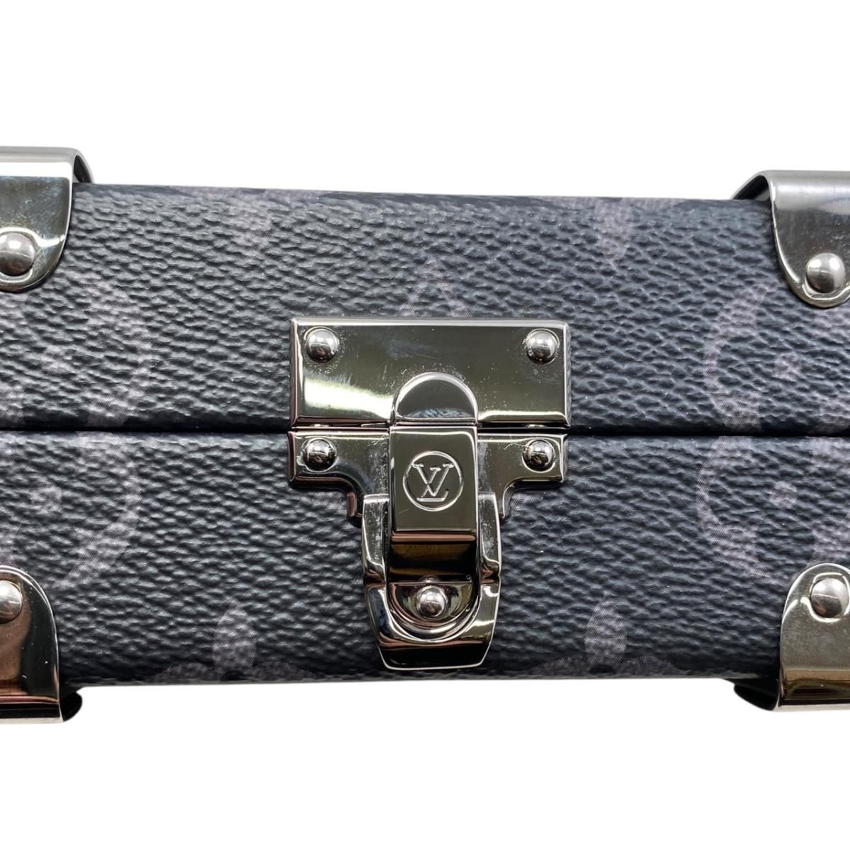 Louis Vuitton Clutch Wallet Trunk Monogram Eclipse Black Gray — view 7