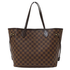 Louis Vuitton Damier Tote Neverfull MM Brown Shoulder Bag
