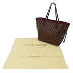 Louis Vuitton Damier Tote Neverfull MM Brown Shoulder Bag — view 7