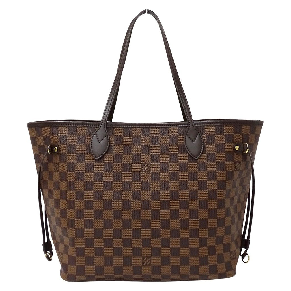 Louis Vuitton Damier Tote Neverfull MM Brown Shoulder Bag — view 2