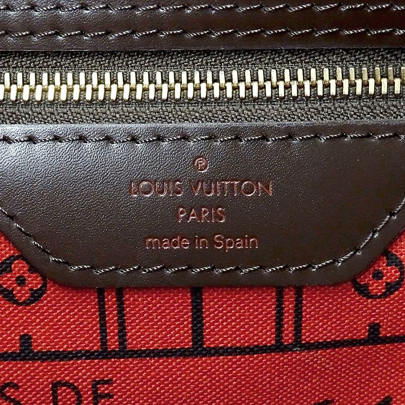Louis Vuitton Damier Tote Neverfull MM Brown Shoulder Bag — view 6