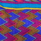 Hermes Shawl Pink Geometric Pattern Floral Cashmere Silk Scarf — view 7