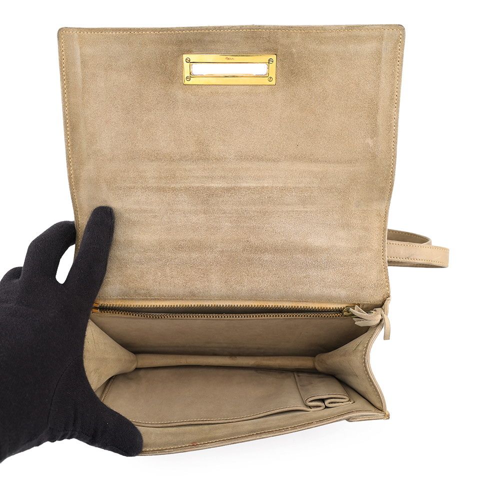 Hermes Shoulder Bag Kiddu Beige Gold Dobris — view 7
