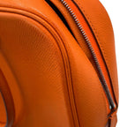 Hermes Handbag Plume Elan 28 Orange Silver Epsom — view 8