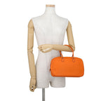 Hermes Handbag Plume Elan 28 Orange Silver Epsom — view 4