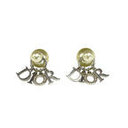 Dior Earrings Tribal Silver Ivory — view 2