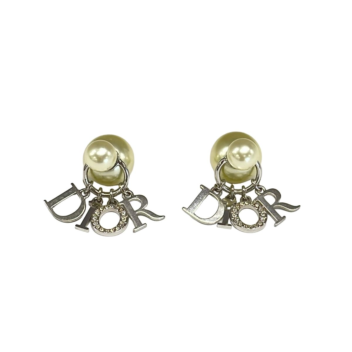 Dior Earrings Tribal Silver Ivory — view 2