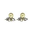 Dior Earrings Tribal Silver Ivory