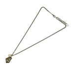 Dior Necklace Gold Silver Dark Brown — view 2