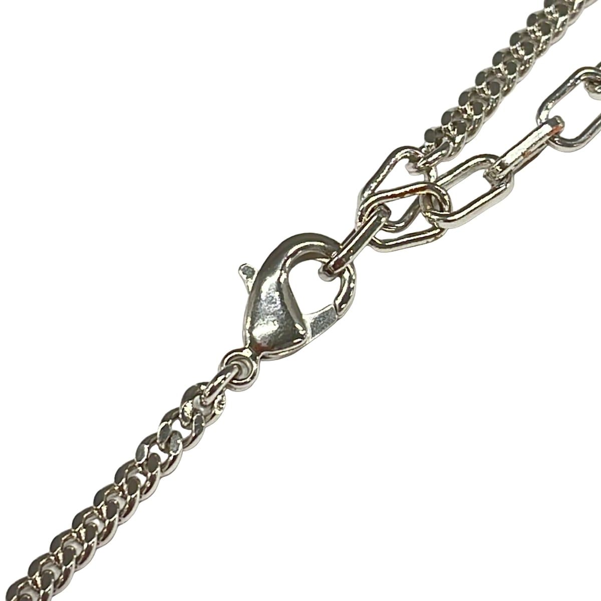 Dior Necklace Gold Silver Dark Brown — view 4