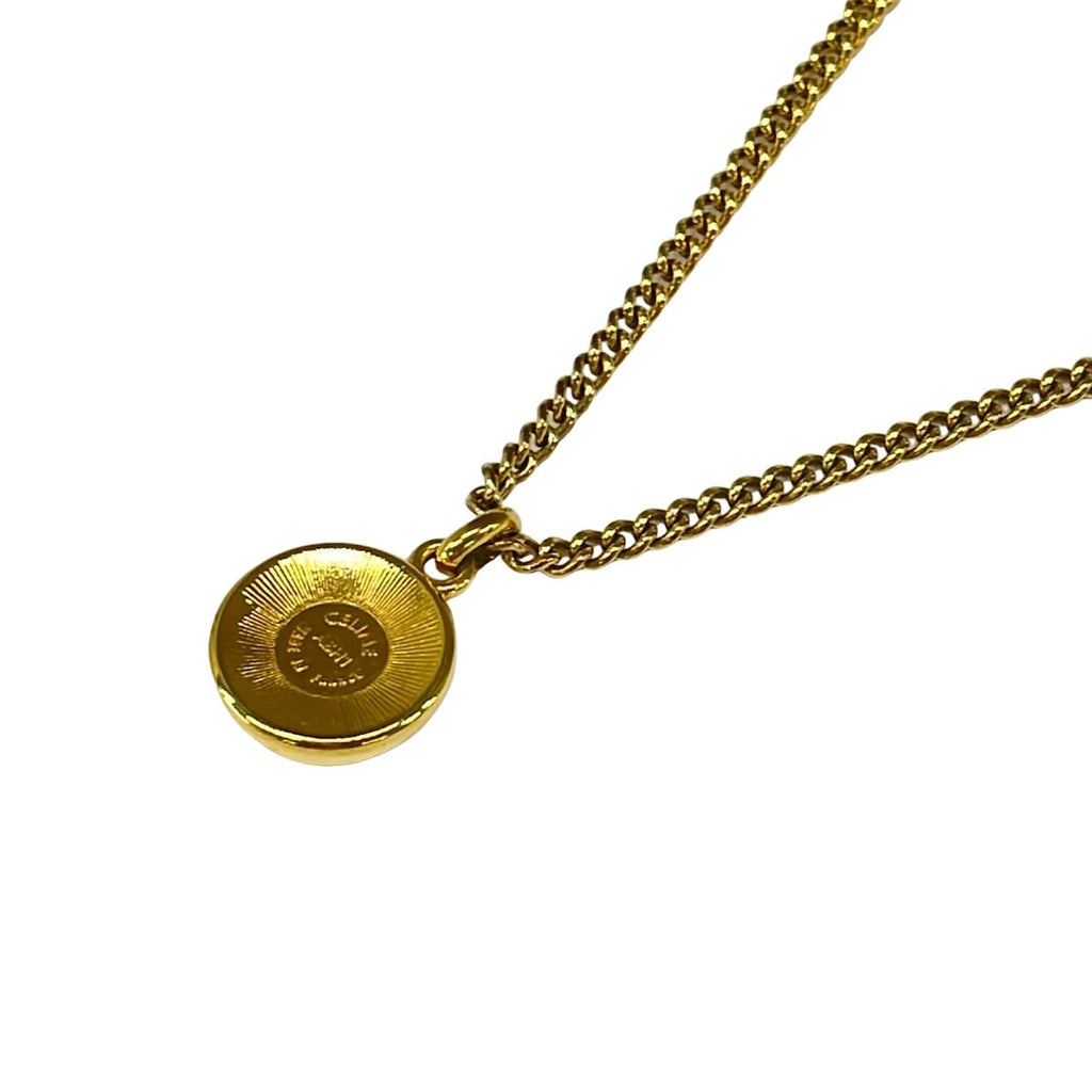 Celine Necklace Ivory Gold Faux Pearl — view 3