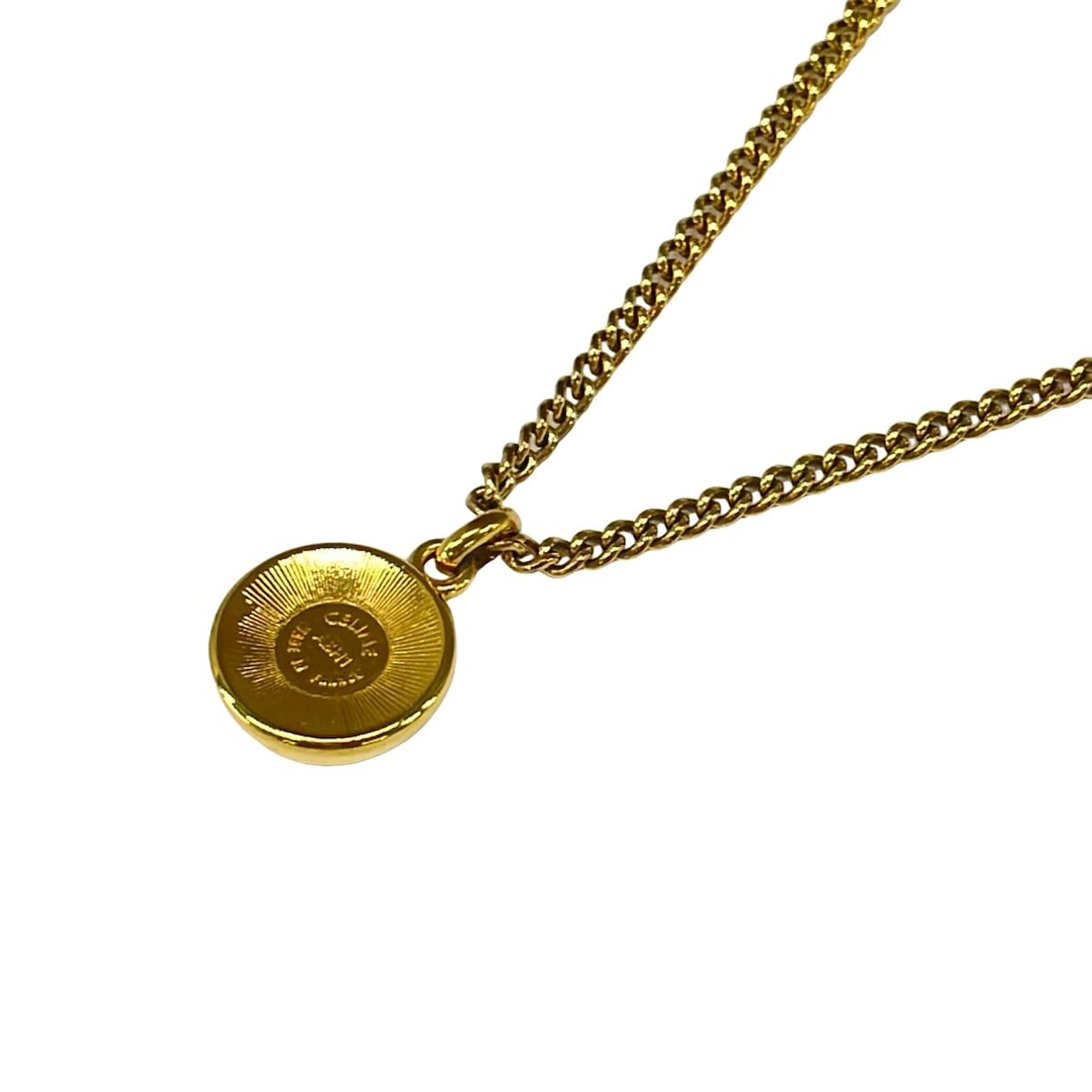 Celine Necklace Ivory Gold Faux Pearl — view 3