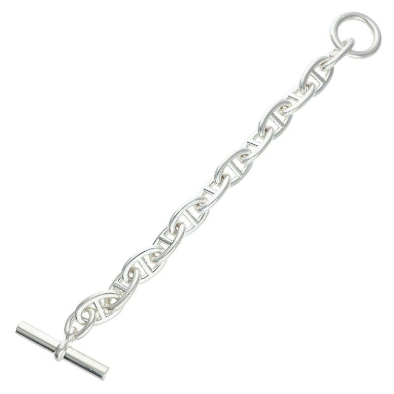 Hermes Chaine D'ancre TGM Silver Bracelet