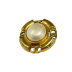 Chanel Earrings Gold Ivory CC Logo — view 5