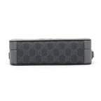 Gucci Shoulder Bag Cutout Interlocking GG Supreme Leather Black — view 3