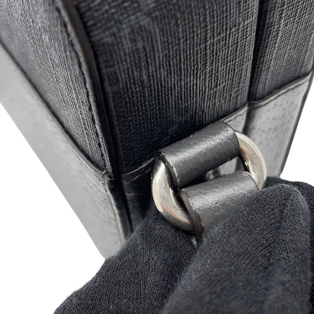 Gucci Shoulder Bag Cutout Interlocking GG Supreme Leather Black — view 6