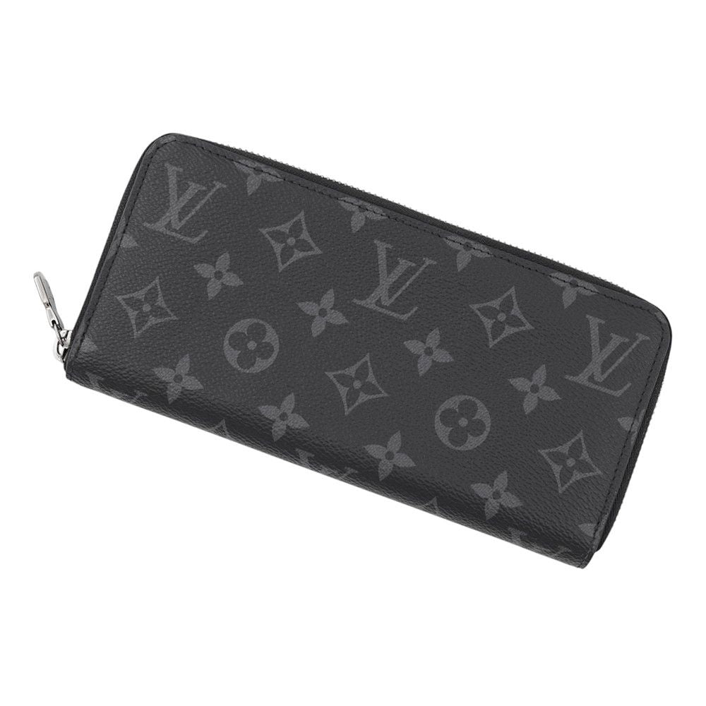 Louis Vuitton Wallet Monogram Eclipse Zippy Horizontal Black