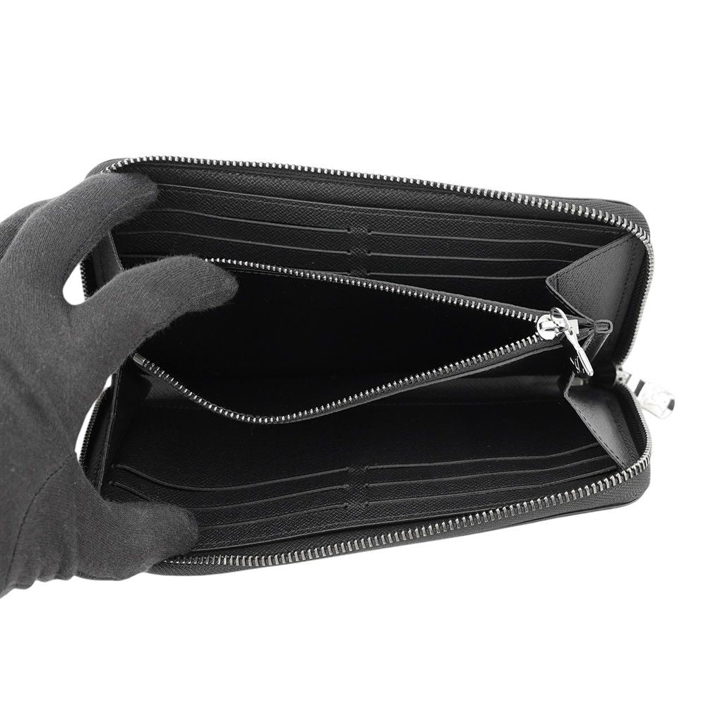 Louis Vuitton Wallet Monogram Eclipse Zippy Horizontal Black — view 4