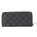 Louis Vuitton Wallet Monogram Eclipse Zippy Horizontal Black — view 3