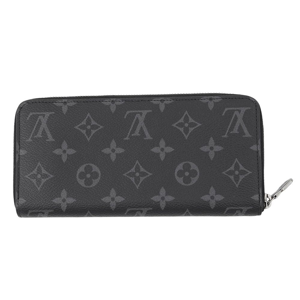 Louis Vuitton Wallet Monogram Eclipse Zippy Horizontal Black — view 3