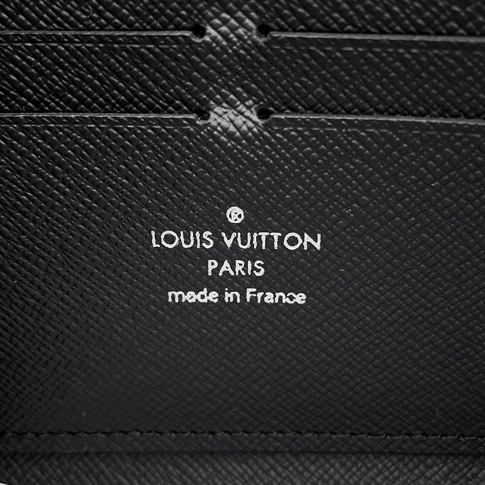 Louis Vuitton Wallet Monogram Eclipse Zippy Horizontal Black — view 7